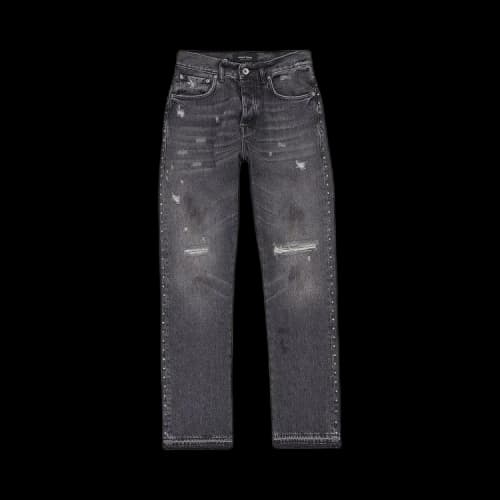 PURPLE BRAND Faded Crystal Racer Skinny Jeans 'Black'