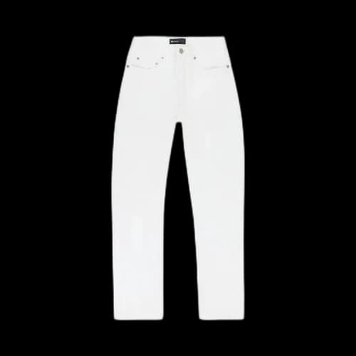 PURPLE BRAND Leather Relaxed Fit Pants 'White'