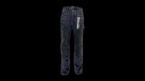 Purple Brand Crystal Carpenter Jean Black