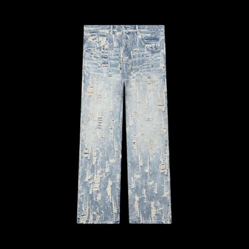 PURPLE BRAND Bead Splatter Destroy 'Light Indigo'