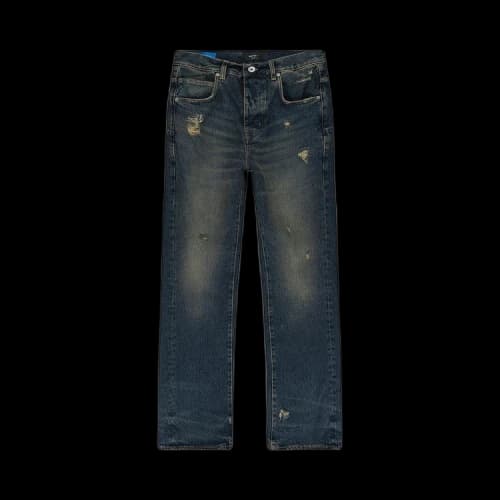 PURPLE BRAND Ripped Wide Leg Jeans 'Indigo'