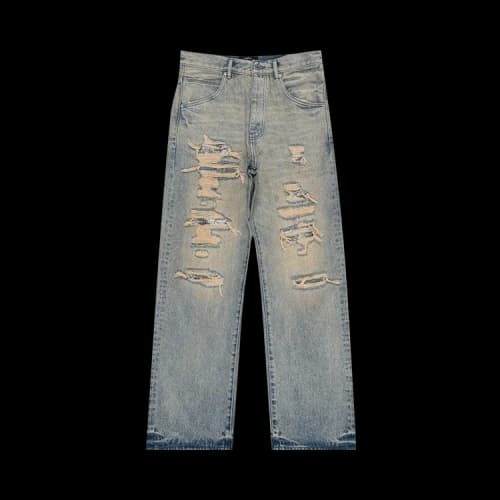 Purple Brand P018-TNSQ126 Tinted Sequin Repair Jeans Indigo