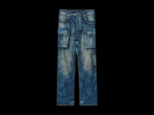 Purple Brand Triple Pullovercket Cargo Jean Dark Indigo