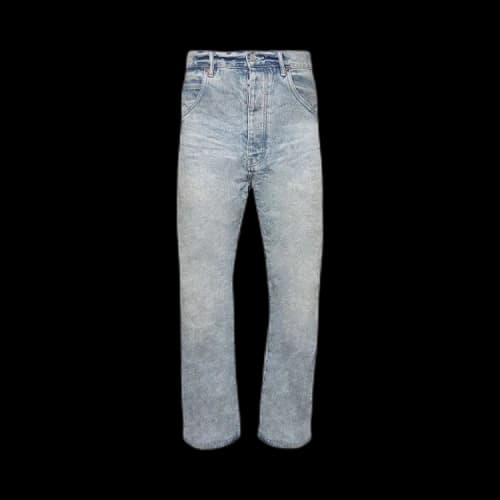 PURPLE BRAND Worn Baggy Jeans 'Light Indigo'