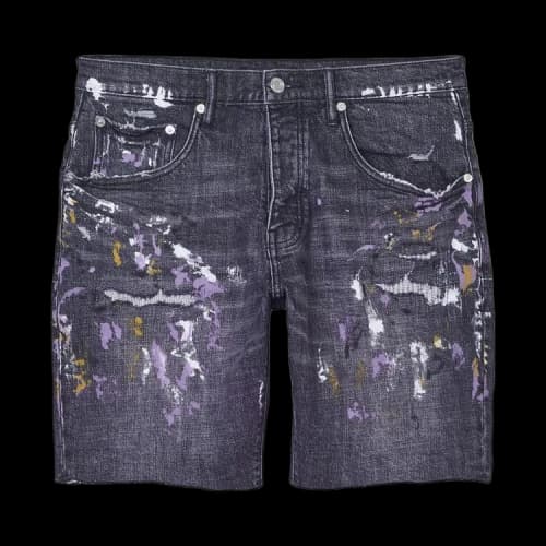PURPLE BRAND Aged Vintage Destroy Skinny Jeans 'Black'