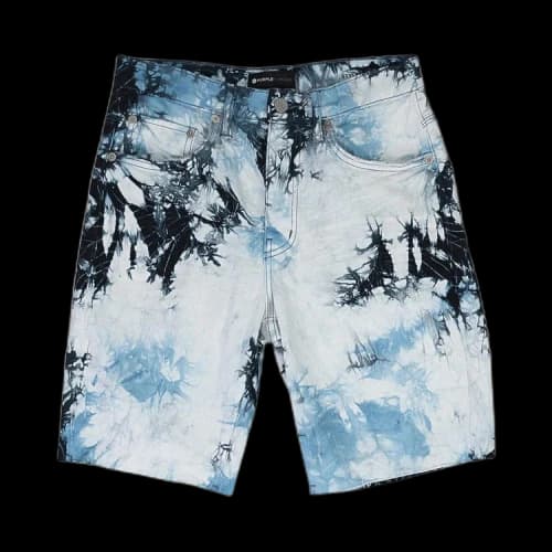 PURPLE BRAND Tie Dye Jacquard Monogram Shorts 'Black'