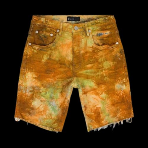 PURPLE BRAND Tie Dye Jacquard Monogram Shorts 'Camo'