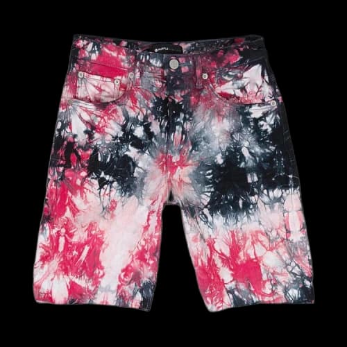 PURPLE BRAND Tie Dye Jacquard Monogram Shorts 'Black'
