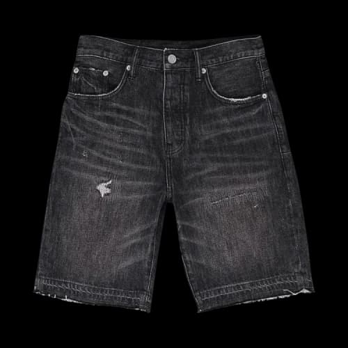 PURPLE BRAND Blowout Relaxed Shorts 'Black'