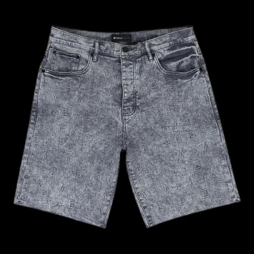 PURPLE BRAND Light Monogram Jacquard Straight-Fit Jeans 'Grey'