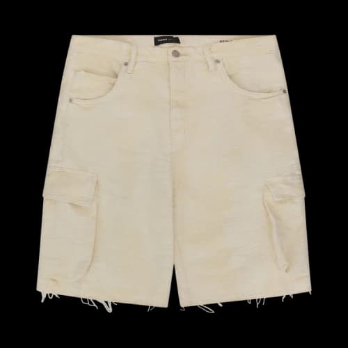 PURPLE BRAND Jacquard Cargo Shorts 'Ivory'