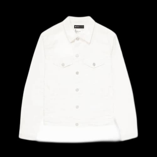 PURPLE BRAND Trucker Jacket 'White Film Monogram'