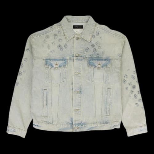 PURPLE BRAND Embossed Denim Jackets 'Indigo'