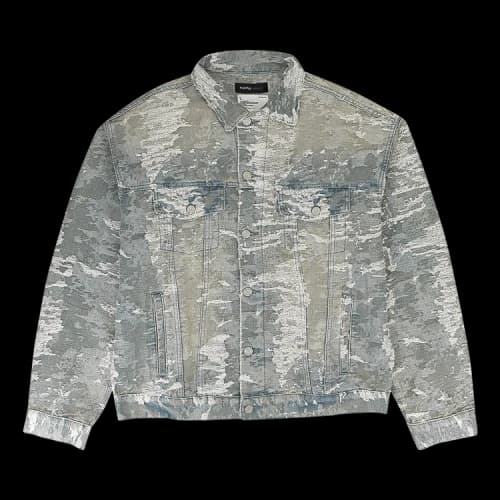PURPLE BRAND Jacquard Jacket 'Indigo'