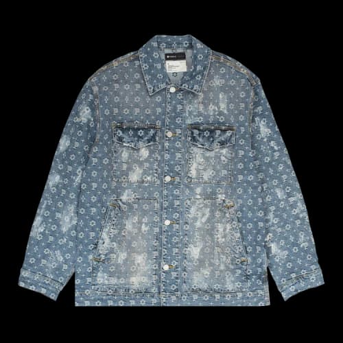 PURPLE BRAND Jacquard Monogram Denim Jackets 'Indigo'