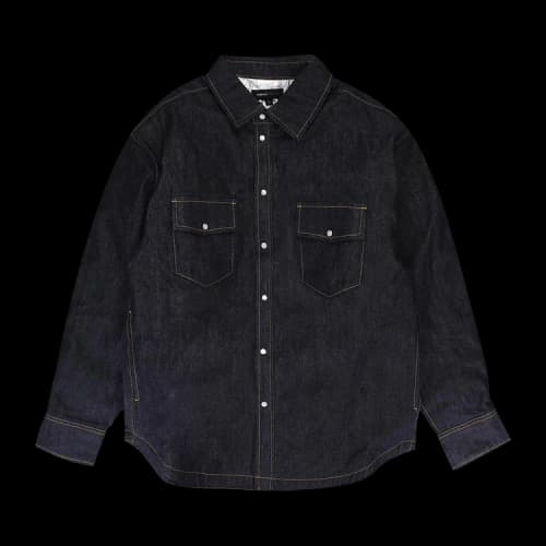 PURPLE BRAND Padded Western Jacket 'Indigo'