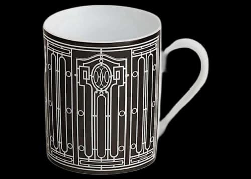 Hermes Mug H Deco No.2 Black/White