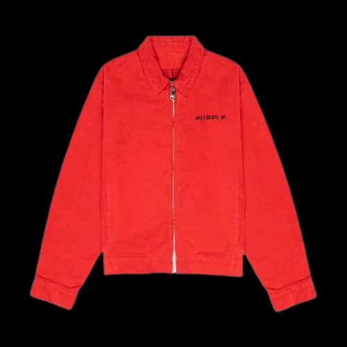 PURPLE BRAND Cord Flannel Lined Jacket 'Red'
