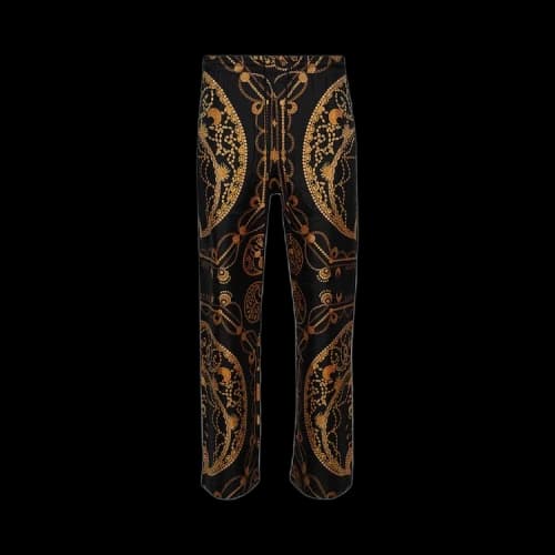 Marine Serre Ornament Jewelry Trousers 'Black'