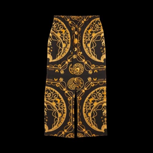Marine Serre Ornament Jewelry Trousers 'White/Gold'
