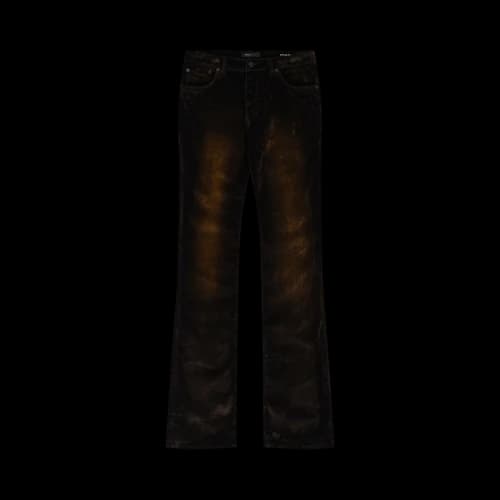PURPLE BRAND Super Stack Flare Jeans 'Brown'