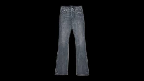 Purple Brand Super Stack Flare Coated Jean Black