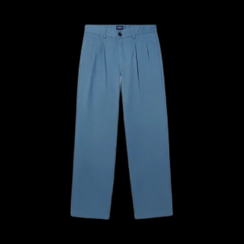 Noah Twill Double-Pleat Pants 'Slate'