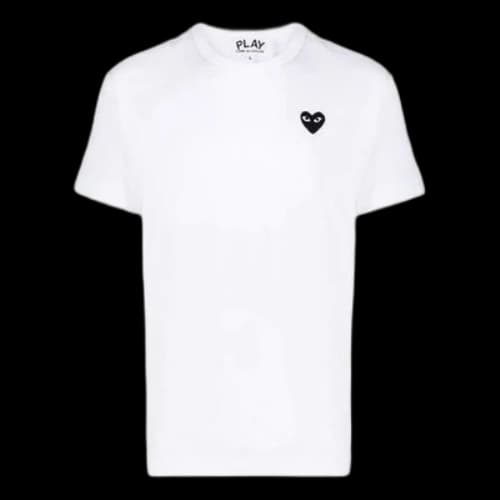 COMME des GARCONS PLAY Basic T-Shirt Black Emblem 'White'