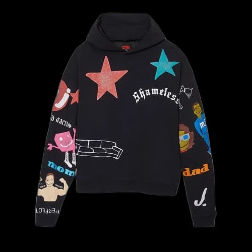 Cactus Plant Flea Market x Marc Jacobs Tattoo Hooded Pullover Sweatshirt 'Black'