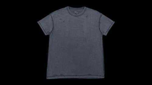 Purple Brand Textured Inside Out Basic Tee Black