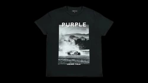 Purple Brand Textured Inside Out Tee Black