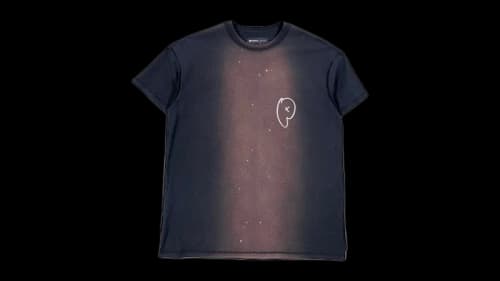 Purple Brand Textured Jersey Inside Out Tee Black