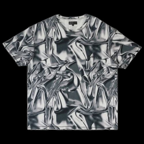 PURPLE BRAND Textured Jersey Inside Out Tee 'Black'