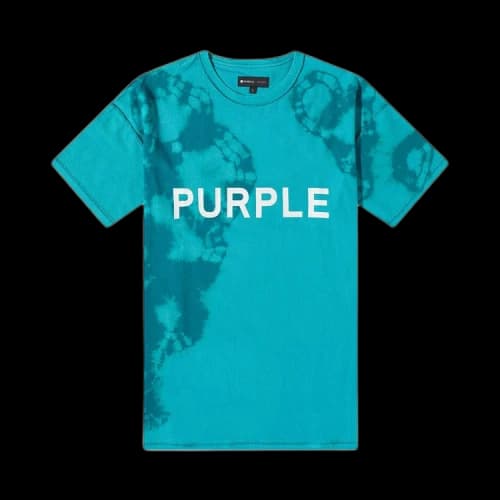 PURPLE BRAND Tie Dye Logo T-Shirt 'Green'