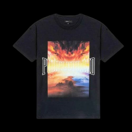 PURPLE BRAND Textured Inside Out Tee 'Black'