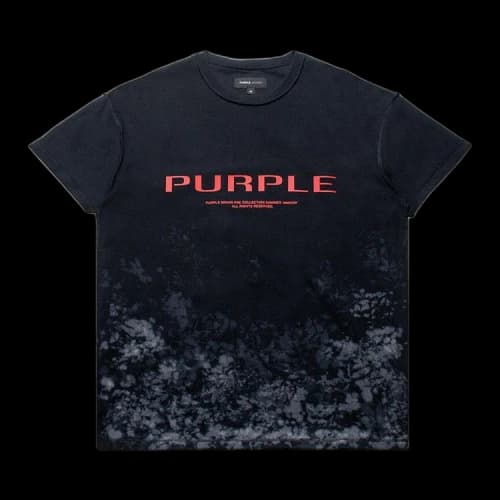 PURPLE BRAND Textured Inside Out T-Shirt 'Black'