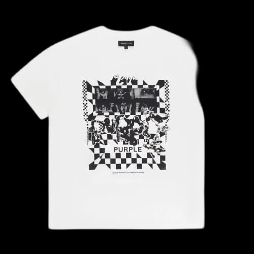 PURPLE BRAND Textured Inside Out Tee 'Off White'