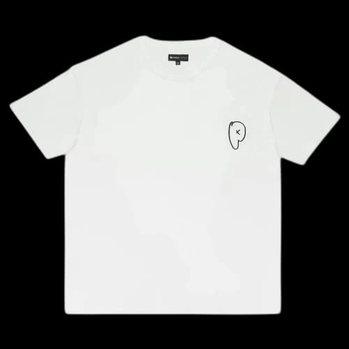 PURPLE BRAND Textured Jersey Inside Out Tee 'White'