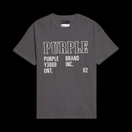 PURPLE BRAND Monument II T-Shirt 'Charcoal'