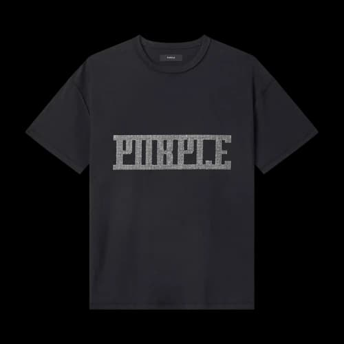 PURPLE BRAND Crystal Plaque T-Shirt 'Black'