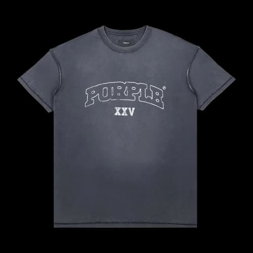 Purple Brand P101-TBSO425 Textured Inside Out Tee Black