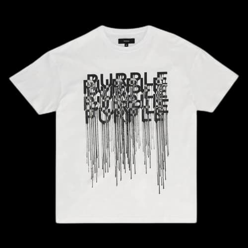 PURPLE BRAND Textured Inside Out T-Shirt 'White'