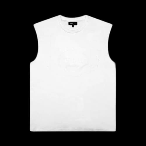 PURPLE BRAND Textured Jersey Sleeveless 'White'