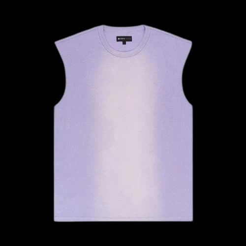 PURPLE BRAND Textured Jersey Sleeveless Tee 'Lavender'