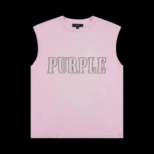 Purple Brand Slab Wordmark Tank Top Pink