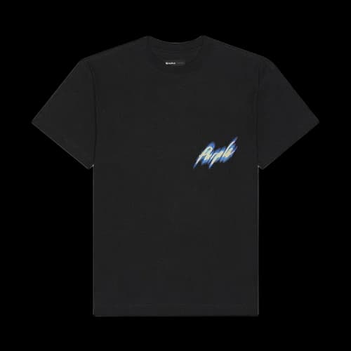PURPLE BRAND Textured Jersey Short-Sleeve Tee 'Black'