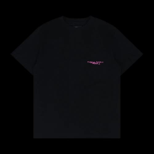 PURPLE BRAND Textured Jersey Short-Sleeve Tee 'Black'