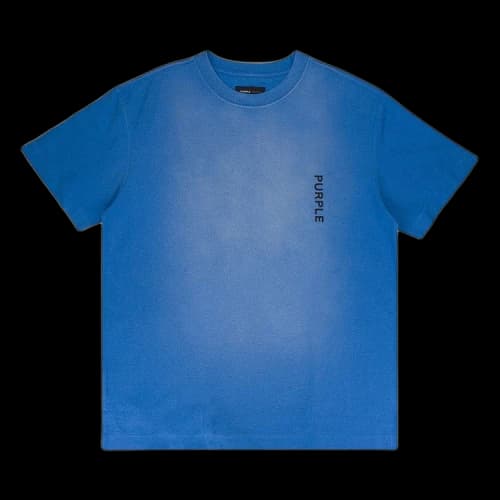 PURPLE BRAND Textured Jersey Short-Sleeve Tee 'Blue'