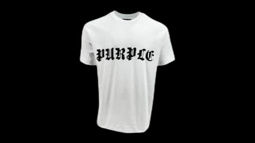 Purple Brand Textured Jersey Tee White