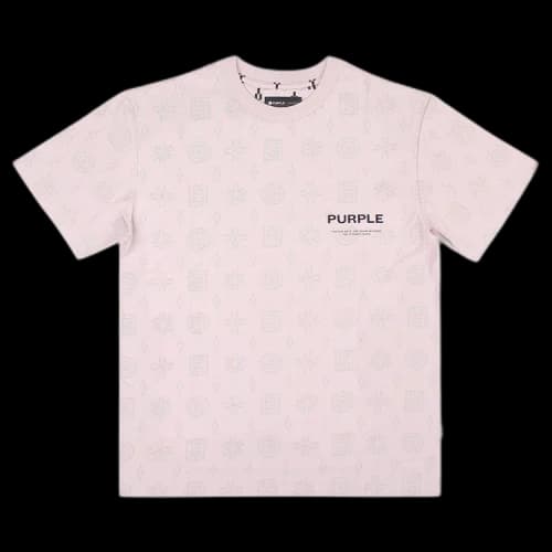 PURPLE BRAND Textured Jersey Short-Sleeve Tee 'Lavender Frost'